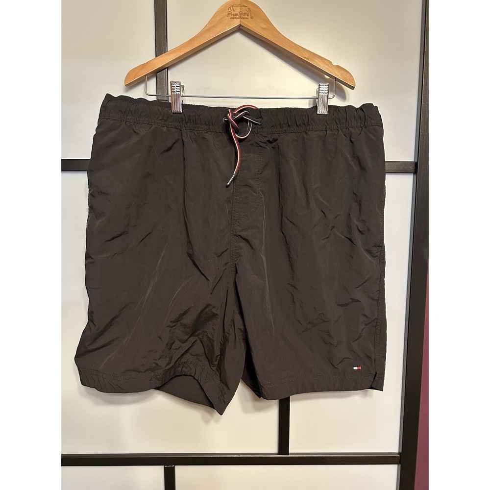 Tommy Hilfiger Basic Logo Swimming Shorts‎ Black Size XXL  Beach